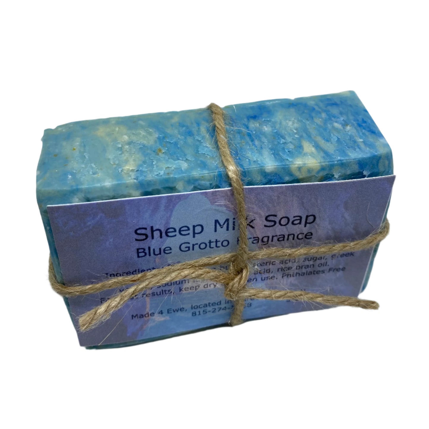Made 4 Ewe Sheep Milk Soap, Blue Grotto 5.5 oz