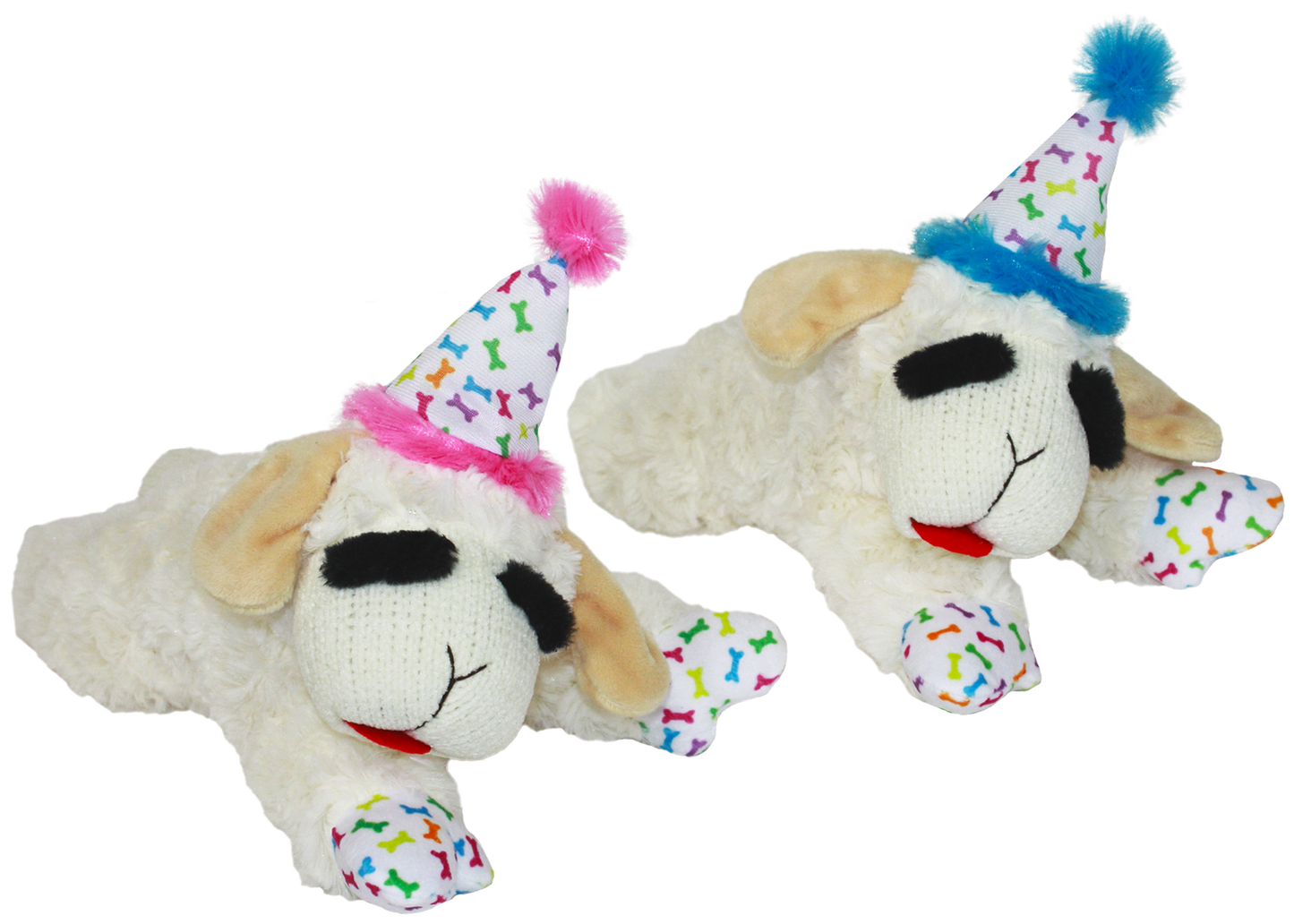 Multipet® Birthday Lamb Chop Dog Toy Assorted 10.5"