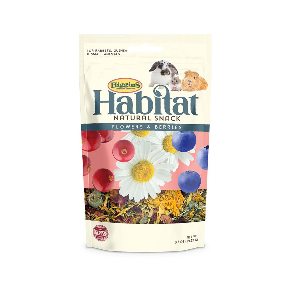 Higgins Habitat Natural Snack Flowers & Berries Small Animal Treats, 3
