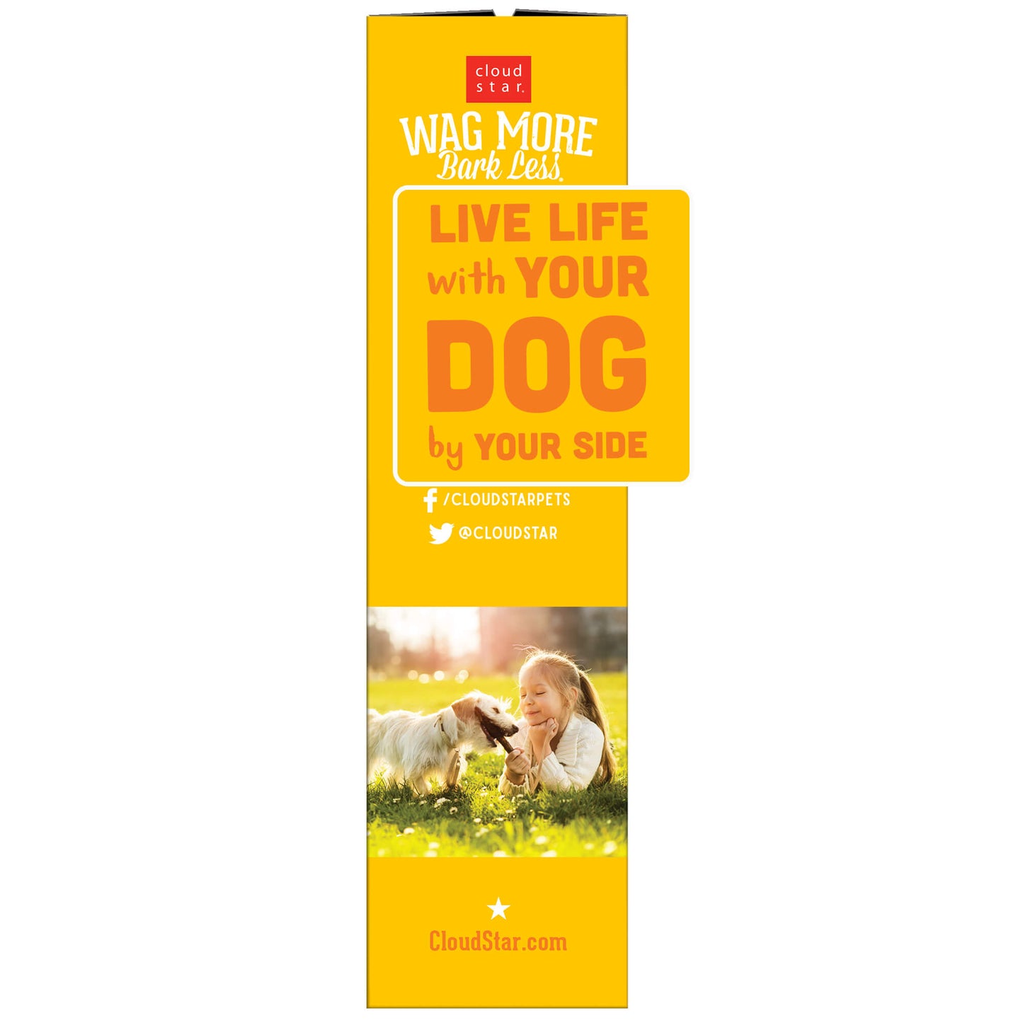 Cloud Star Wag More Bark Less Grain-Free Oven Baked with Peanut Butter & Apples Dog Treats 14 oz