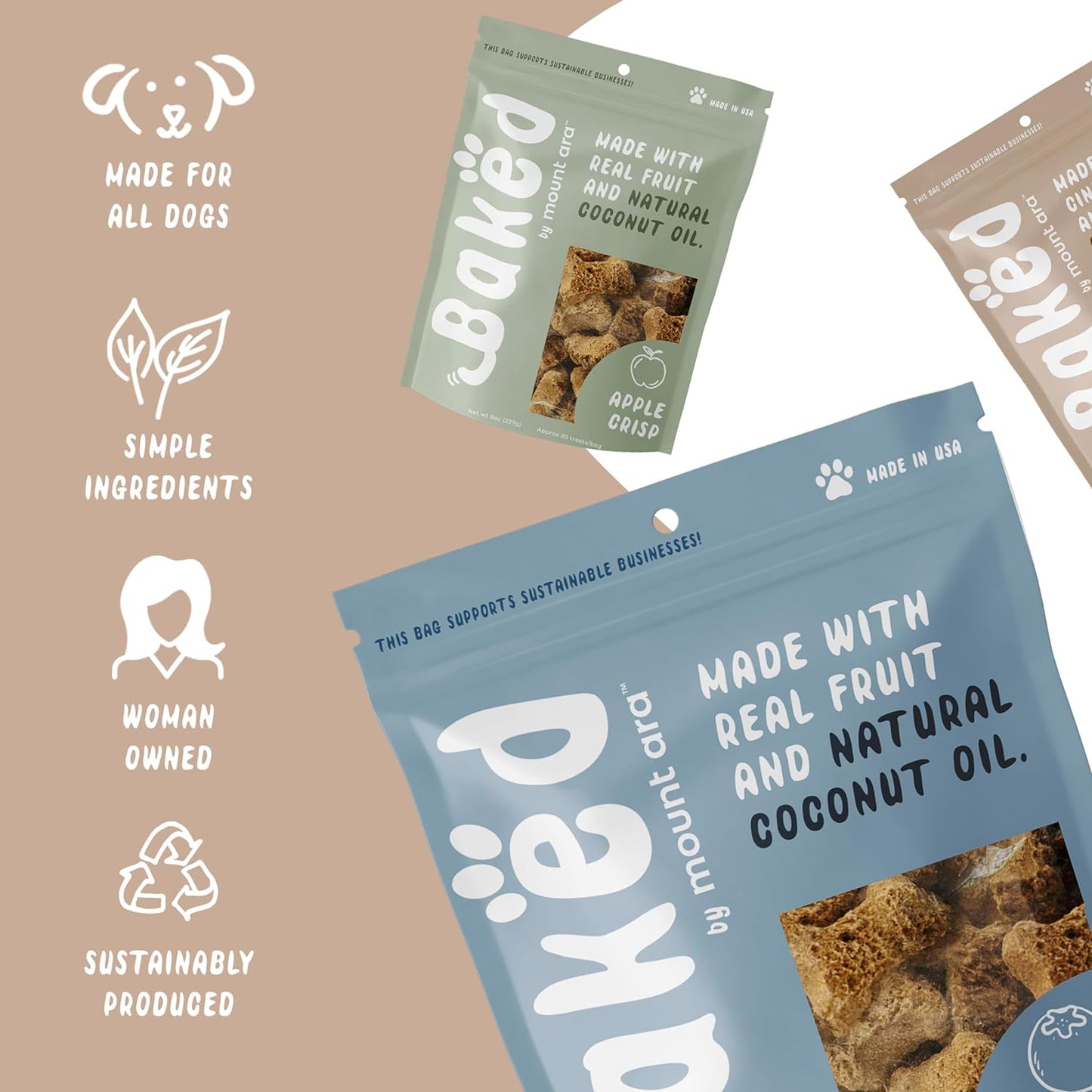 Mount Ara Berry Bake Baked Dog Treats 6 oz