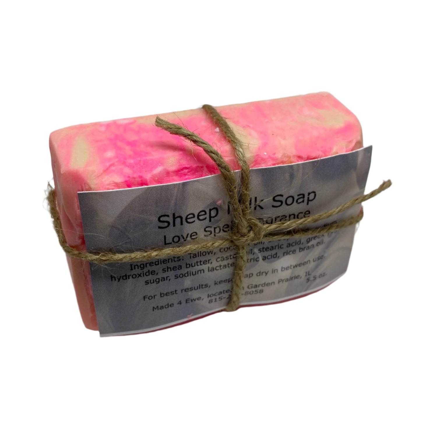 Made 4 Ewe Sheep Milk Soap, Love Spell 5.5 oz
