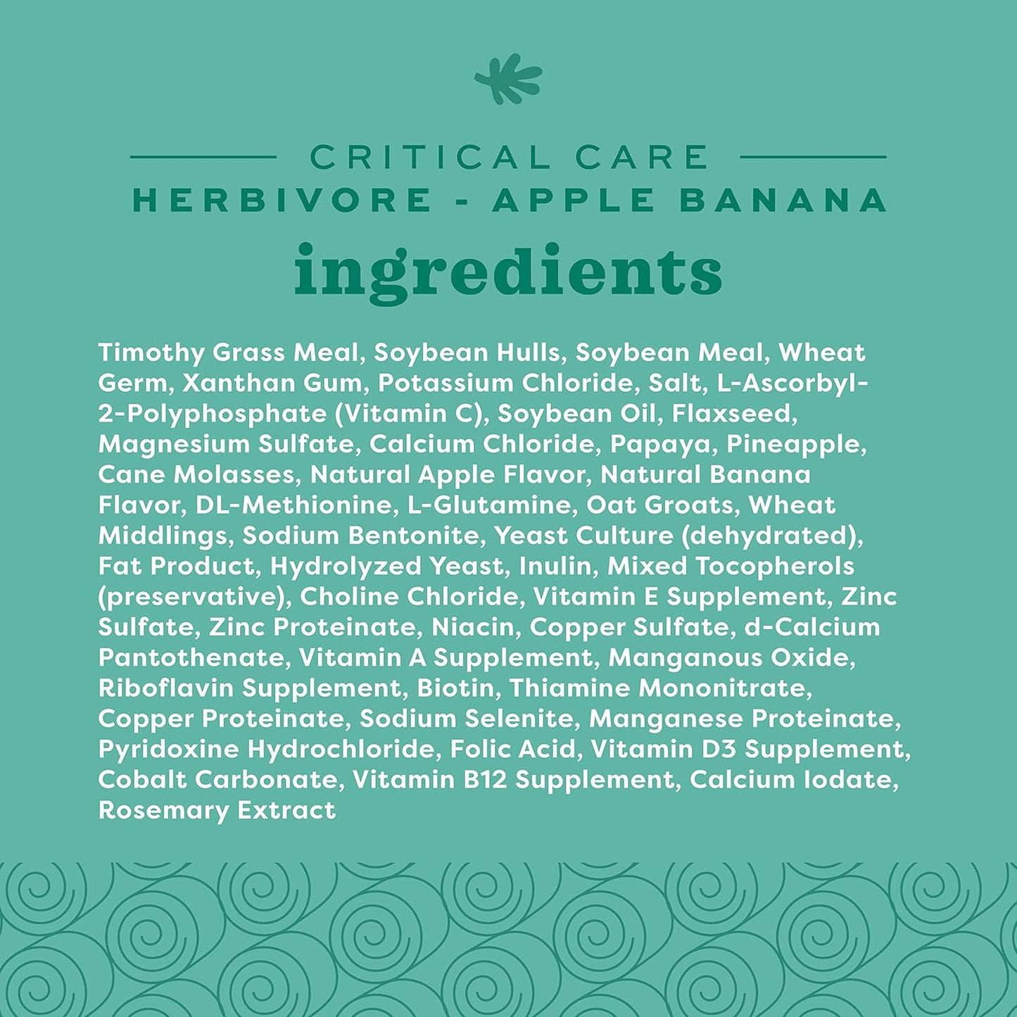 Oxbow Critical Care Herbivore Apple-Banana
