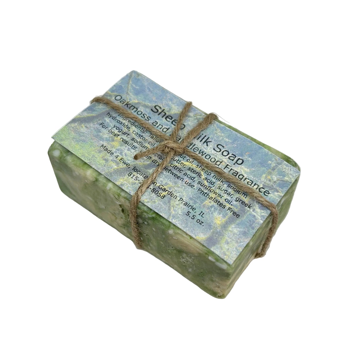 Made 4 Ewe Sheep Milk Soap, Oakmoss and Sandalwood 5.5 oz