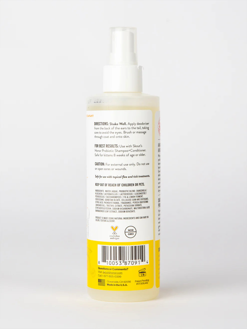Skout's Honor Probiotic Deodorizer Honeysuckle for Cats 8 oz.