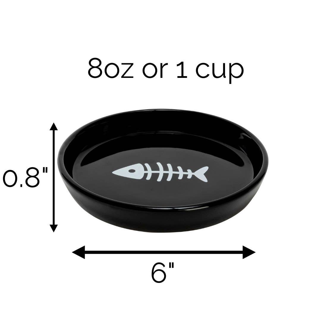 Oscar Classic Round Cat Dish: Pink
