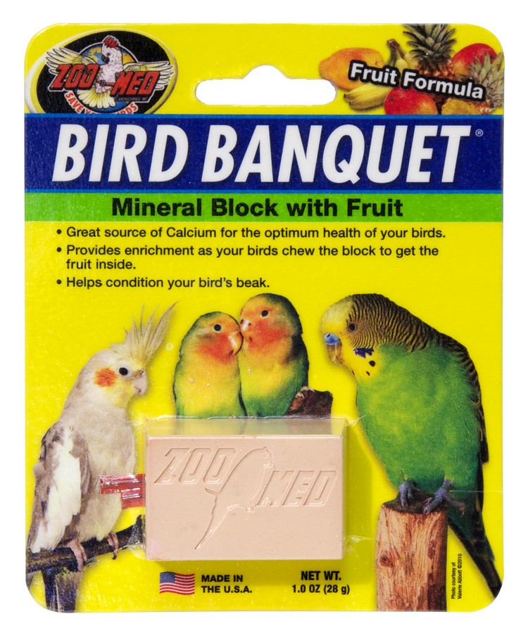 Zoo Med Bird Banquet Block with Fruit Small