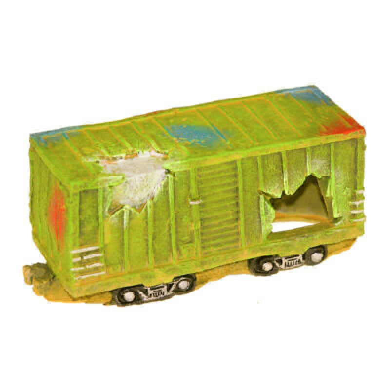 Blue Ribbon Exotic Environments Train Car Aquarium Ornament