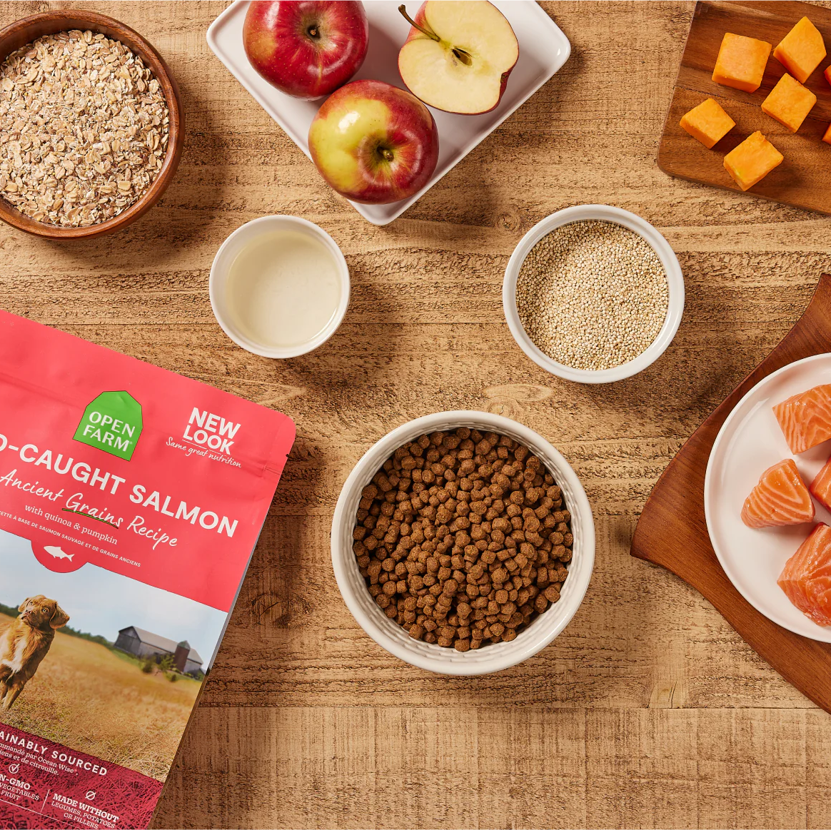 Open Farm Wild-Caught Salmon & Ancient Grains Dog Kibble