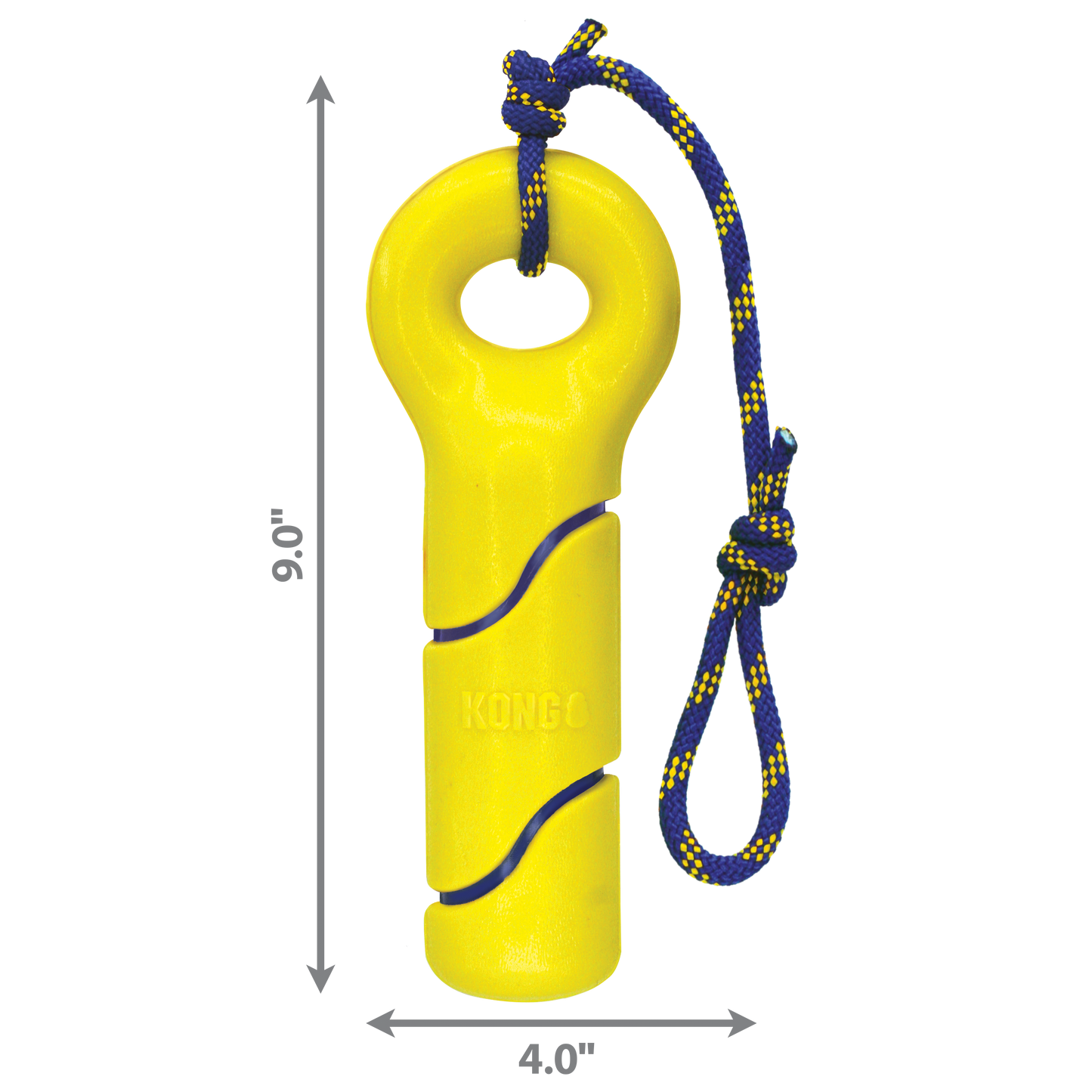 KONG Squeezz Tennis Buoy w/Rope Dog Toy