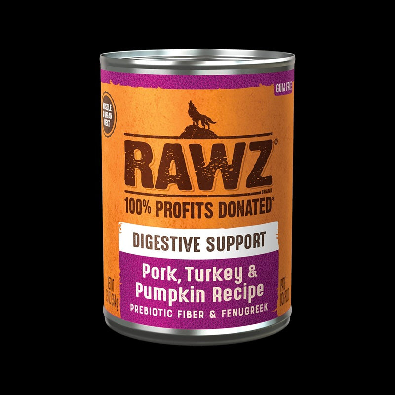Rawz Digestive Support Pork, Turkey & Pumpkin Dog Food 12.5 oz.