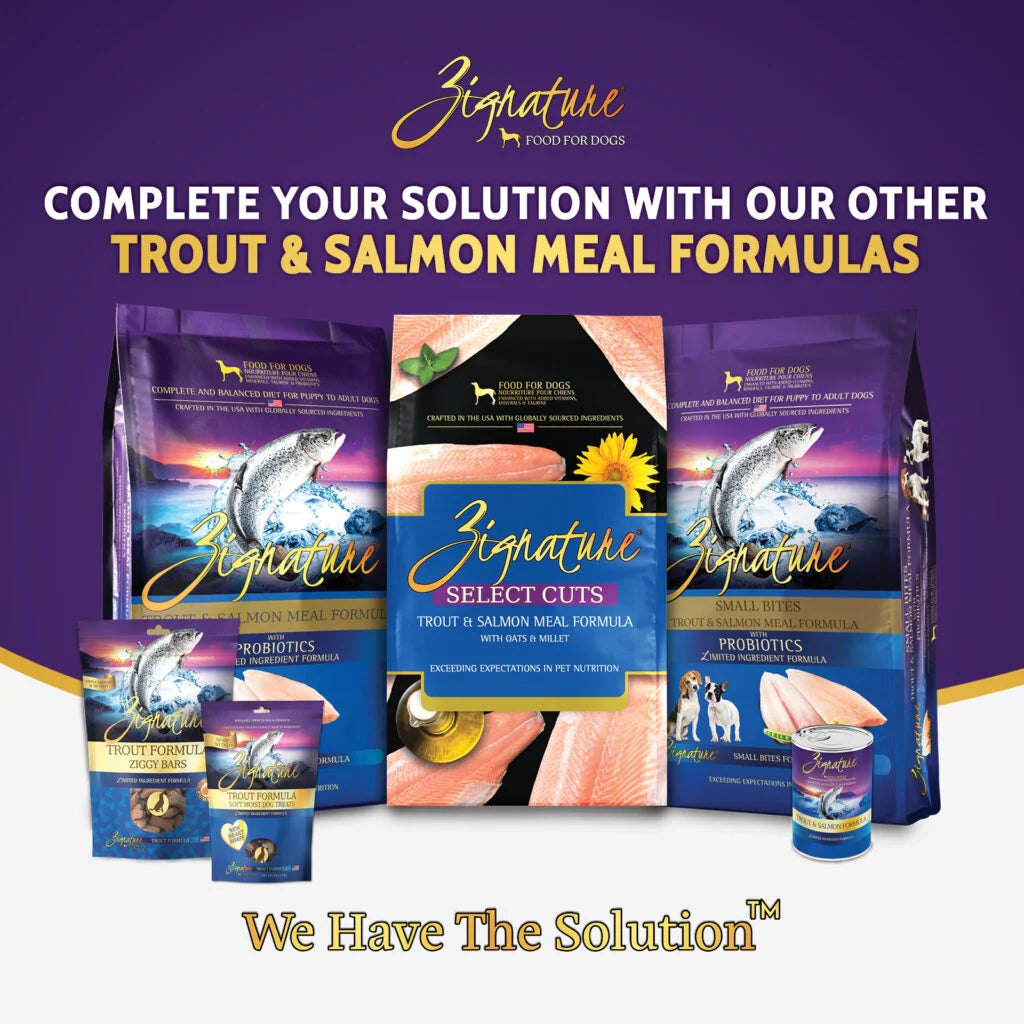 Zignature Trout Formula Soft Moist Dog Treats 4 oz