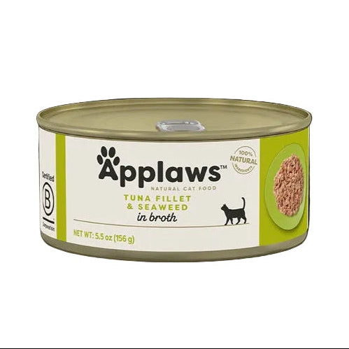 Applaws Tuna Fillet & Seaweed in Broth Wet Cat Food, 5.5 oz