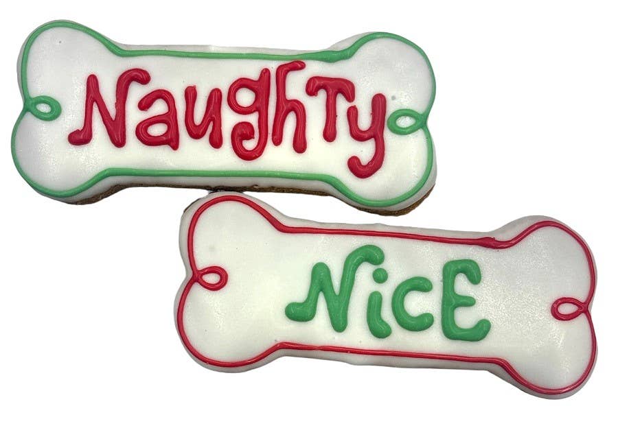 Paws Gourmet Bakery Holiday Naughty Nice Bones Dog Treats, 1 count