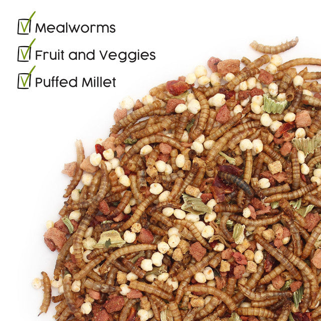 Sunseed Wigglers & Berries Trail Mix Treat For Hedgehogs, 2.5 oz.