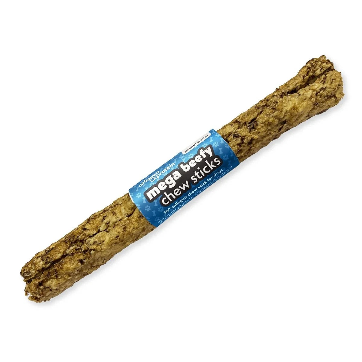 Frankly Mega Beefy Chew Sticks Peanut Butter, 10"