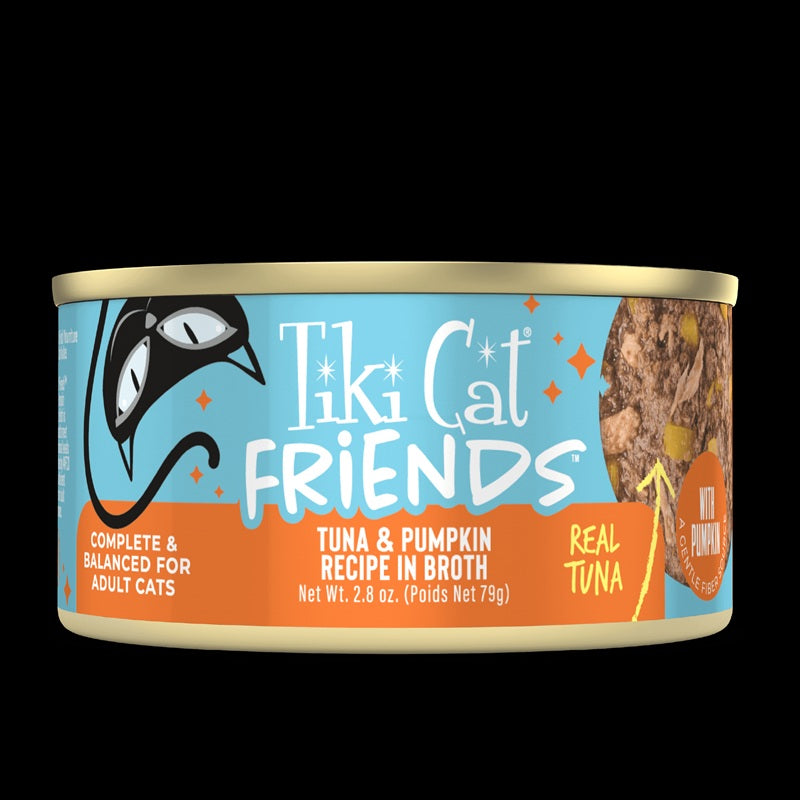 Tiki Cat Friends Tuna & Pumpkin Recipe in Broth 2.8oz