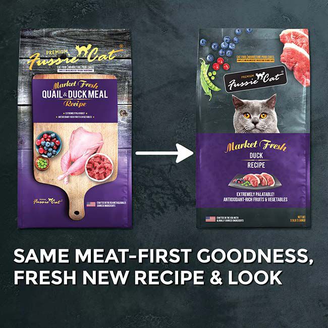 Fussie Cat Market Fresh Duck Recipe Dry Cat Food