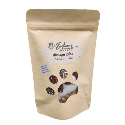 Paws Gourmet Bakery Broken Bits Gift Bag Dog Treats, 4-oz