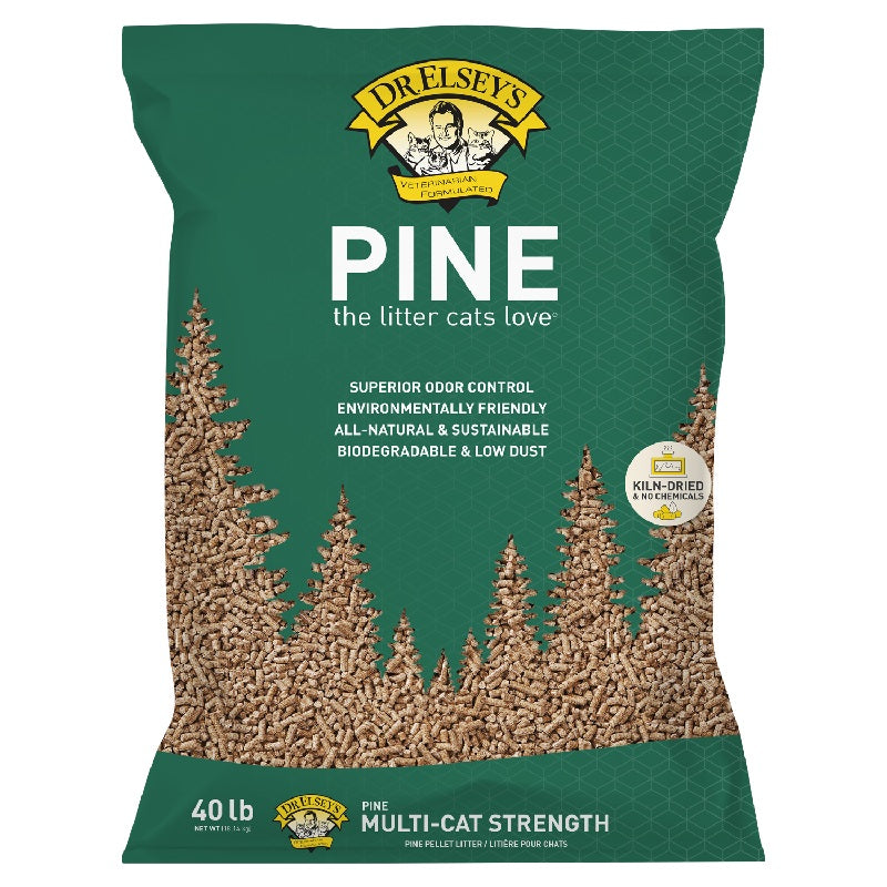 Dr. Elsey's Pine All-Natural Kiln-Dried Cat Litter, 40lb