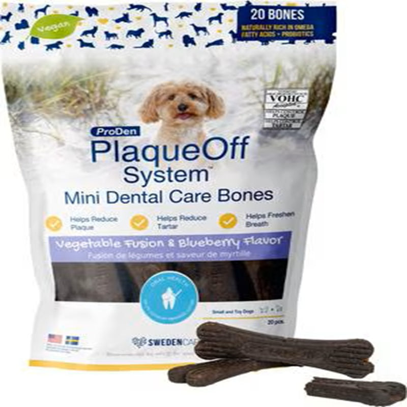 ProDen PlaqueOff Dental Care Bones - Vegetable Fusion & Blueberry 12oz