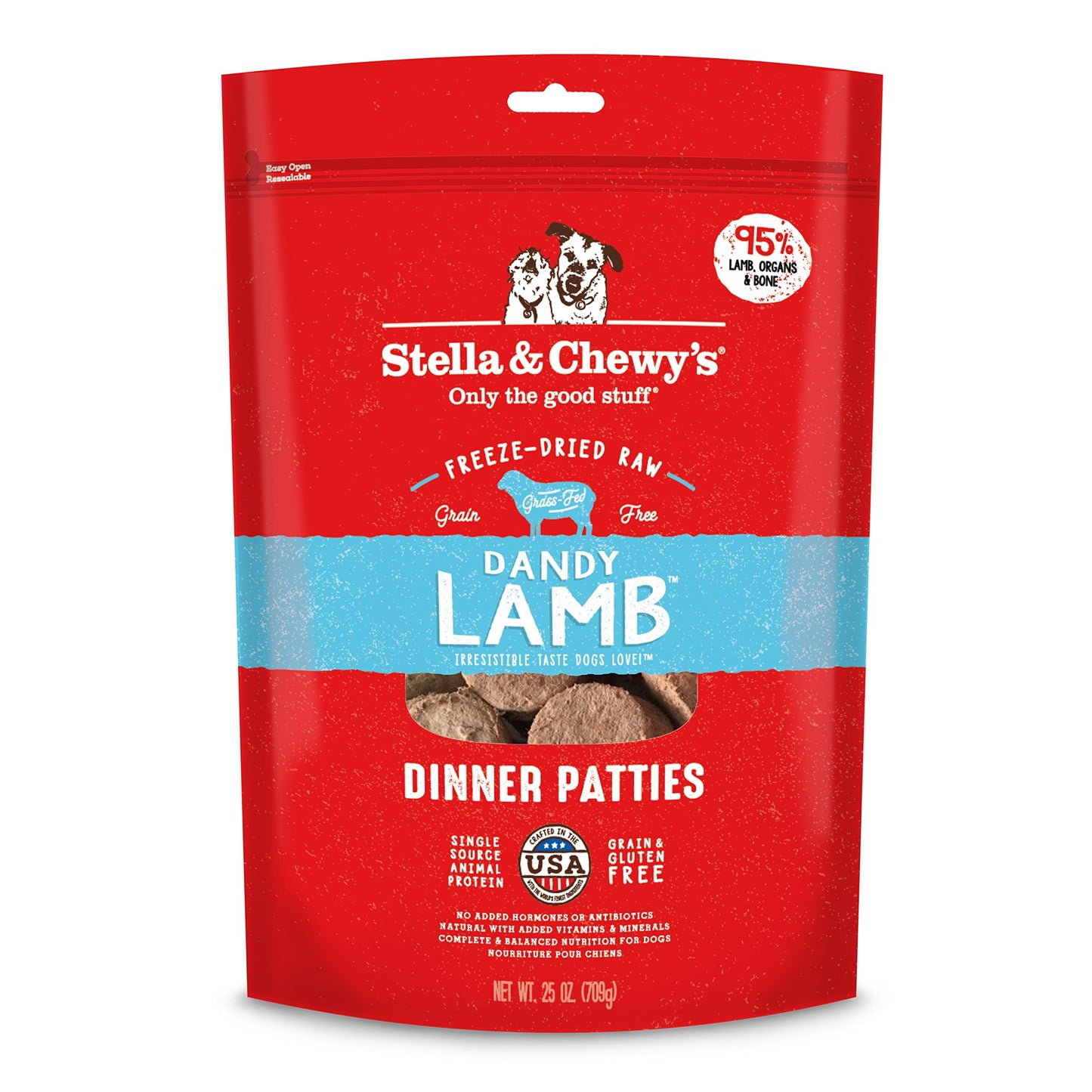 Stella & Chewy's Dandy Lamb Freeze-Dried Raw Patties