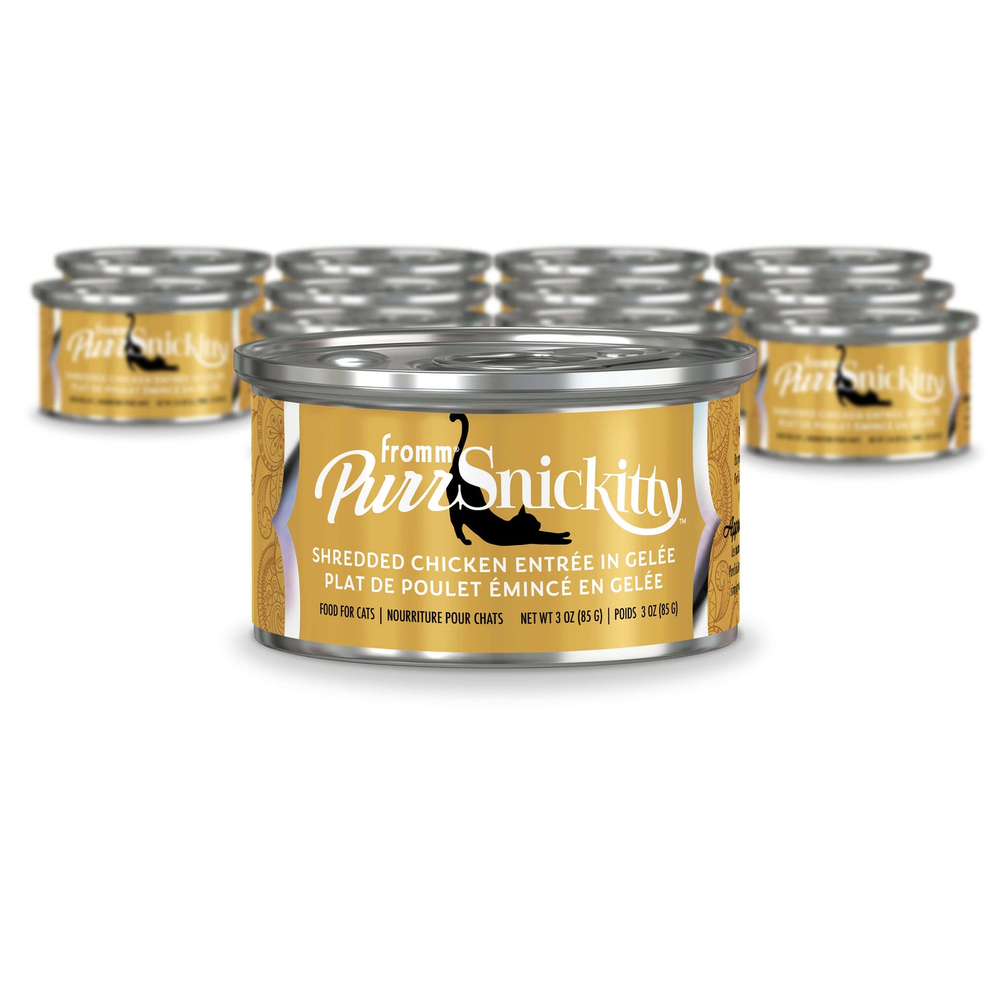 Fromm Purrsnickitty Shredded Chicken Entree Canned Cat Food, 3 oz