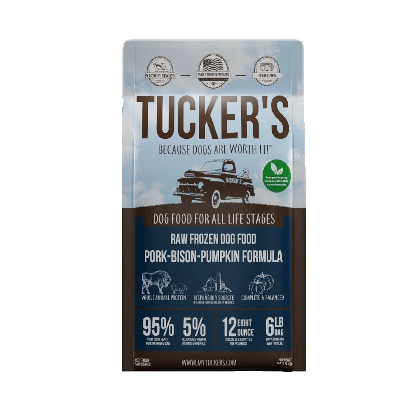 Tucker's Pork, Bison & Pumpkin Raw Frozen Dog Food 6 LB