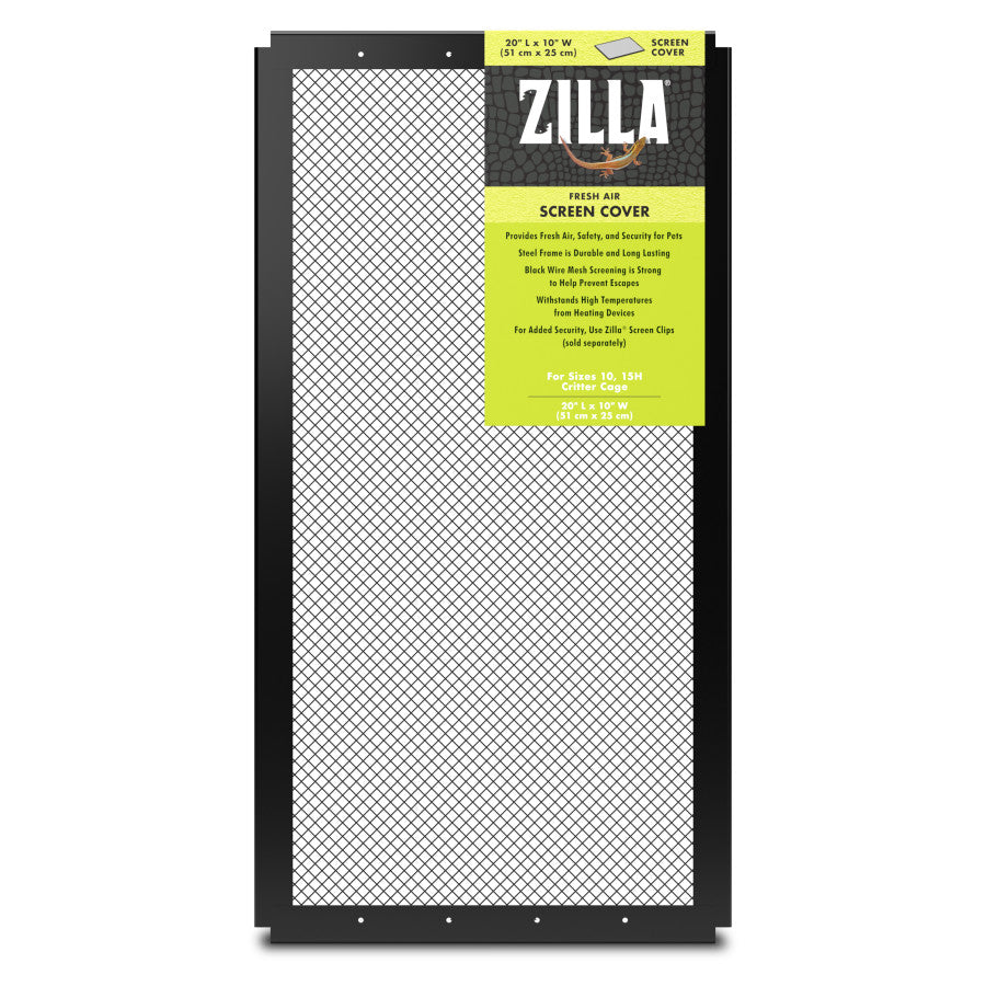 Zilla Fresh Air Screen Cover for Terrariums 20" X 10"