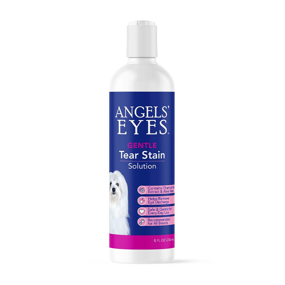 Angel Eyes Gental Tear Stain Solution for Dogs & Cats 8 oz.