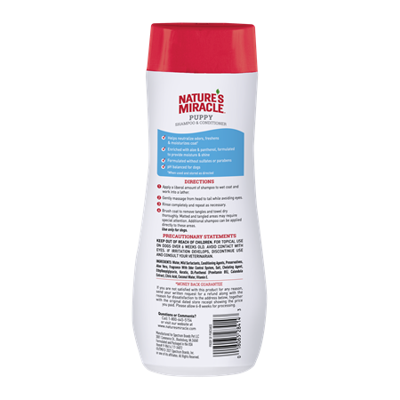Nature's Miracle Puppy Shampoo Cotton Breeze, 16 oz.