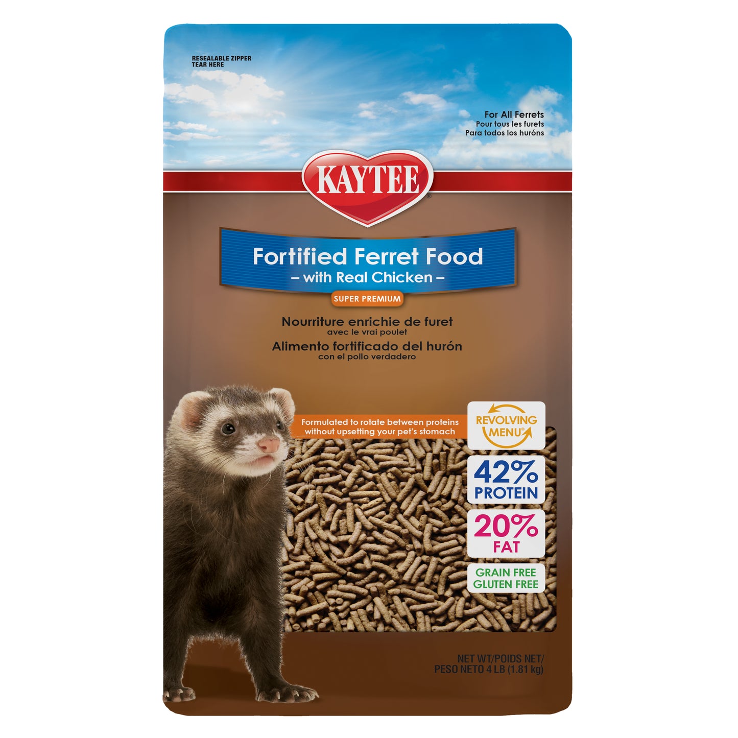 Kaytee Revolving Menu Ferret Diet with Chicken