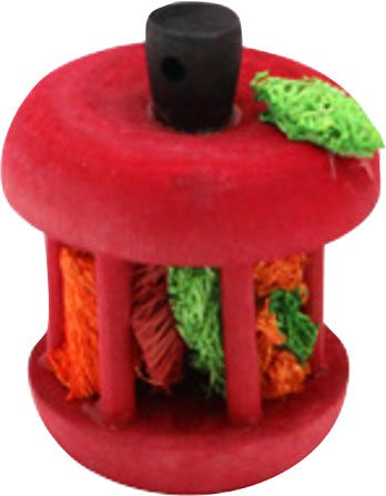 A&E Cage Nibbles Foraging Apple Small Animal Toy