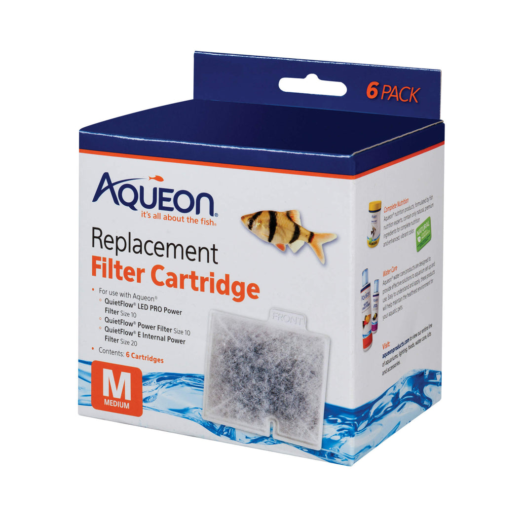 Aqueon Filter Cartridge Medium 6 Pack