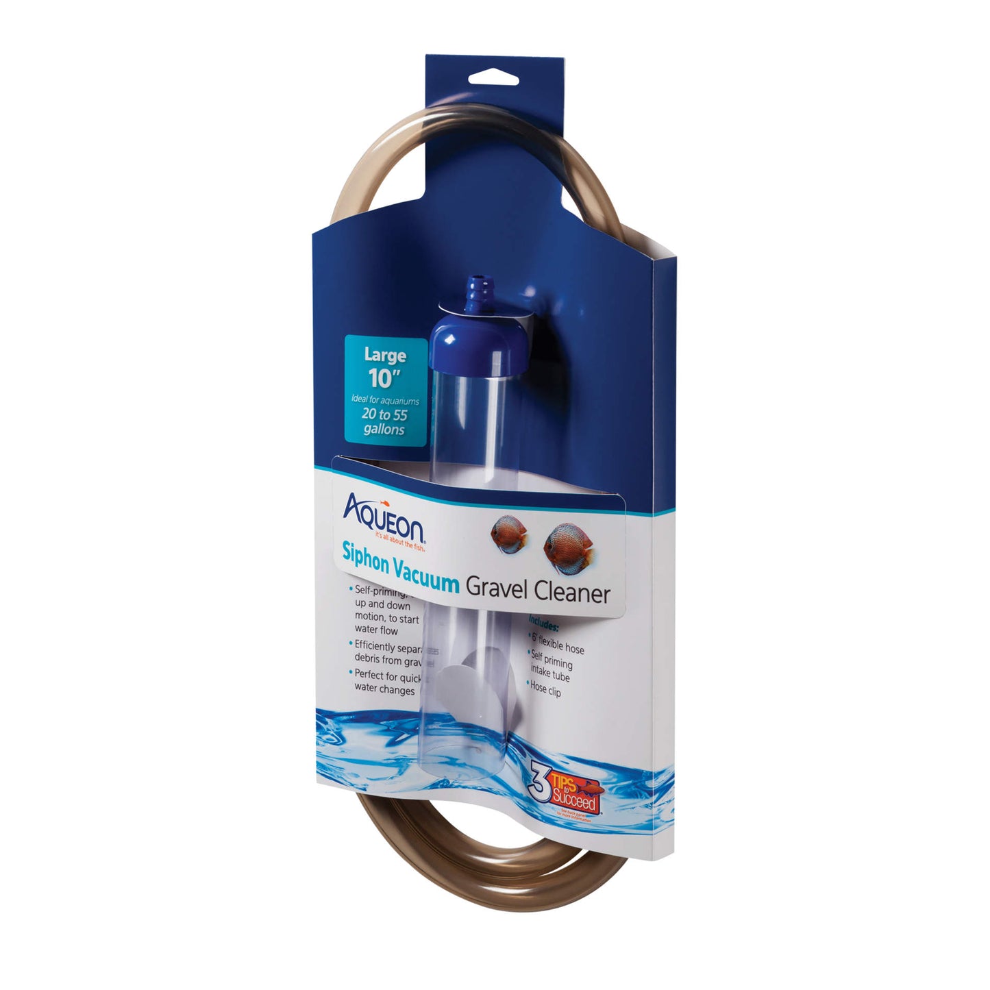 Aqueon Siphon Vacuum Gravel Cleaner, Large 10"