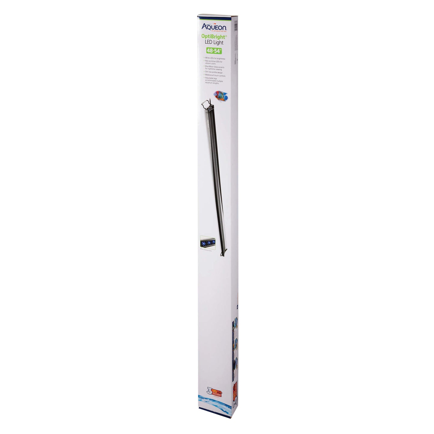 Aqueon Optibright LED Light Fixture, Adjustable 48"-54"