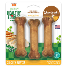 Load image into Gallery viewer, Nylabone Healthy Edibles All-Natural Long Lasting Chicken Dog Chew Treats Regular Size
