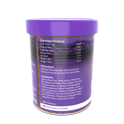 Omega One Super Color Cichlid Pellets Medium Floating Fish Food 6.5 oz