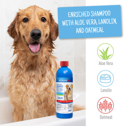 Adams Plus Flea & Tick Shampoo with Precor