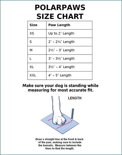 PolarPaws Soft Sole Waterproof Winter Dog Boots: S