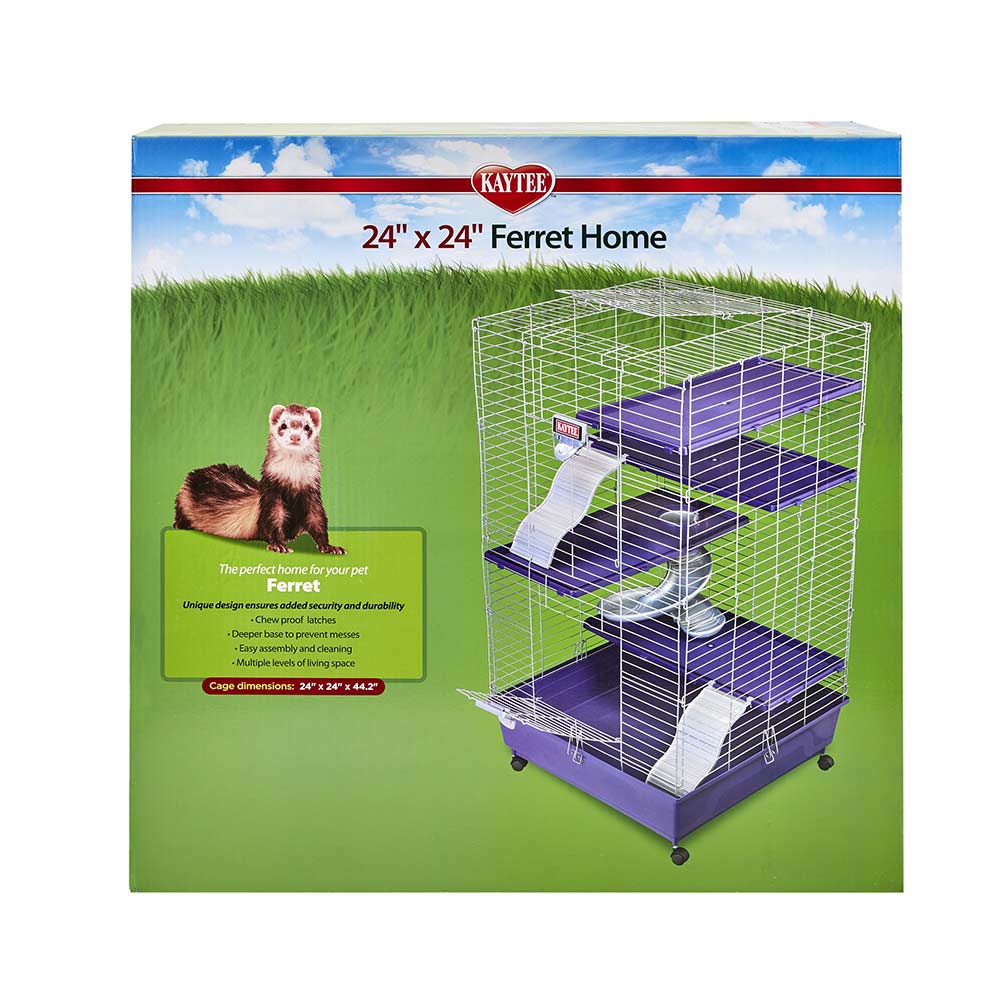 Kaytee My First Home Multi-Level Habitat with Casters for Pet Ferrets