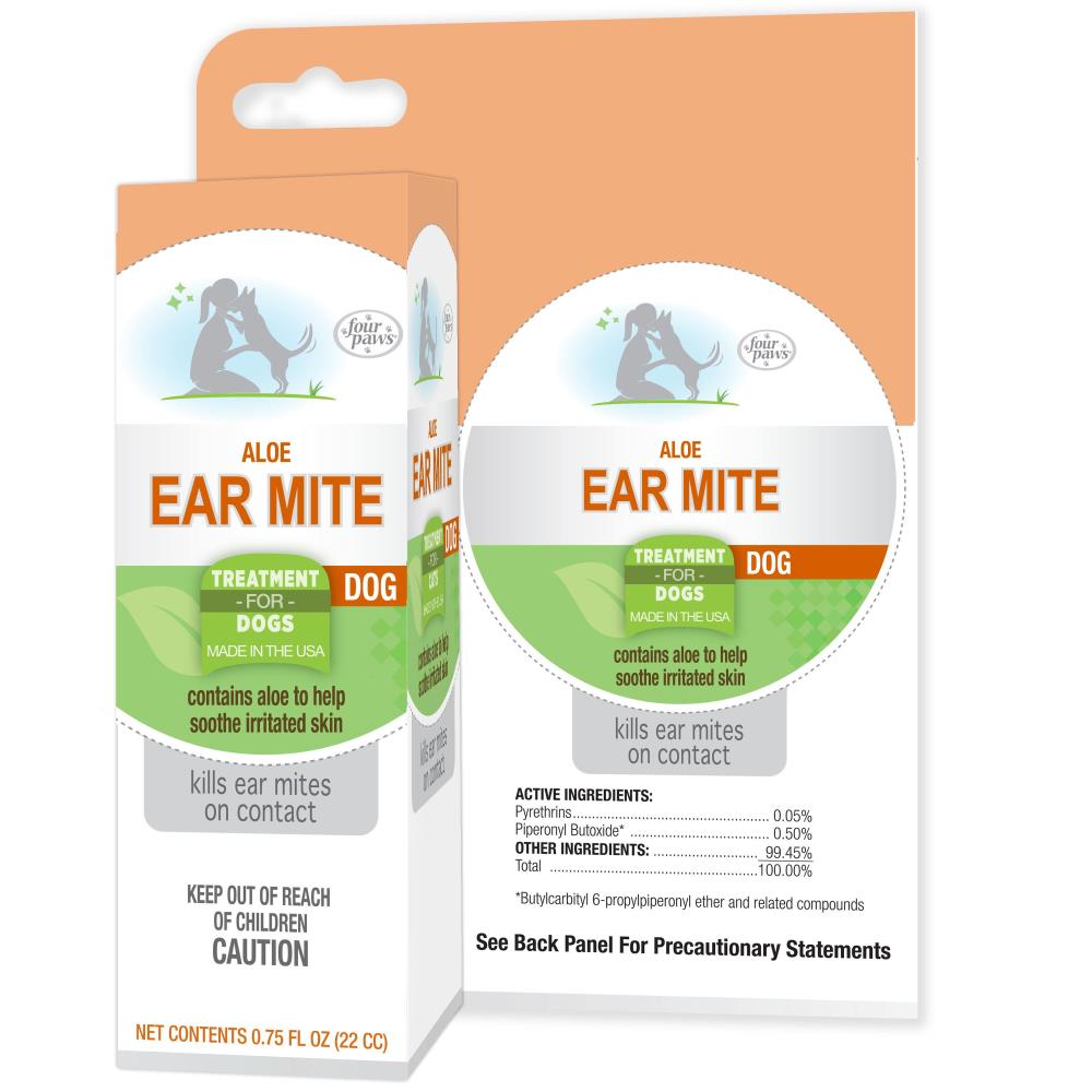 Four Paws Healthy Promise Aloe Ear Mite Treatment for Dogs