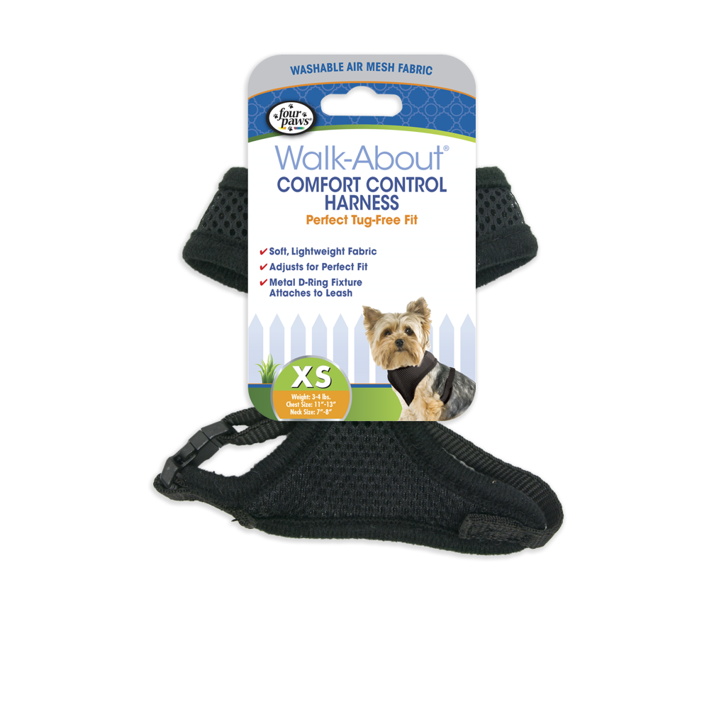 Four Paws Comfort Control Harness for Dogs, Assorted Colors & Sizes