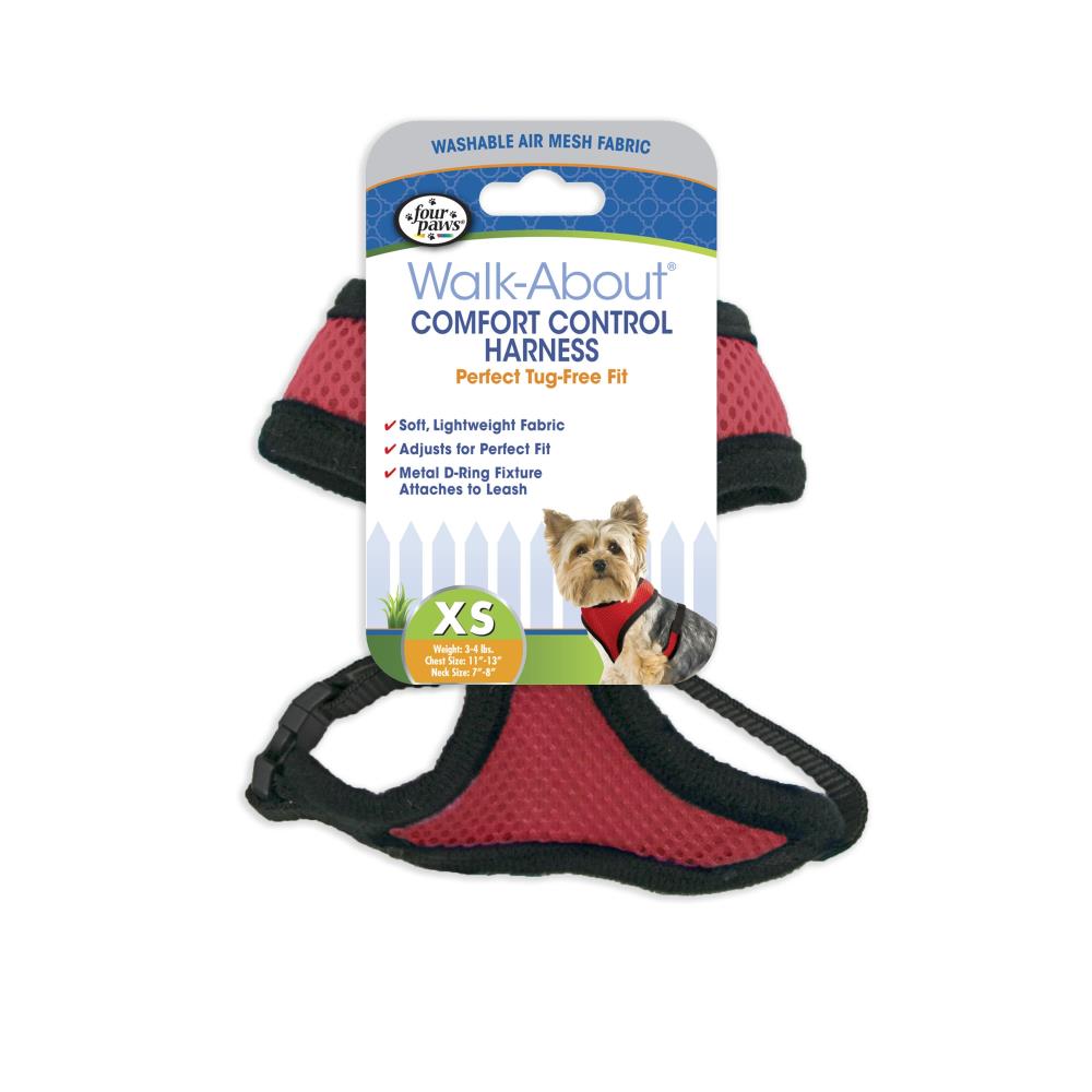 Four Paws Comfort Control Harness for Dogs, Assorted Colors & Sizes