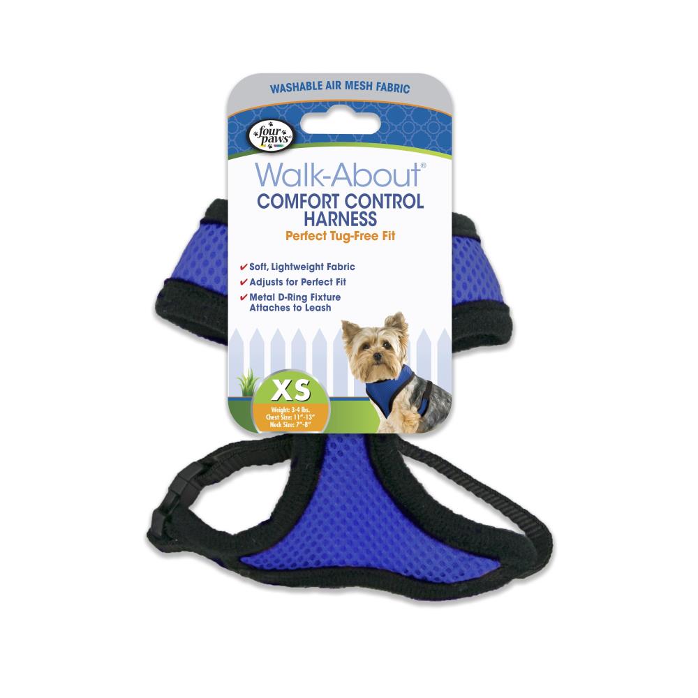 Four Paws Comfort Control Harness for Dogs, Assorted Colors & Sizes