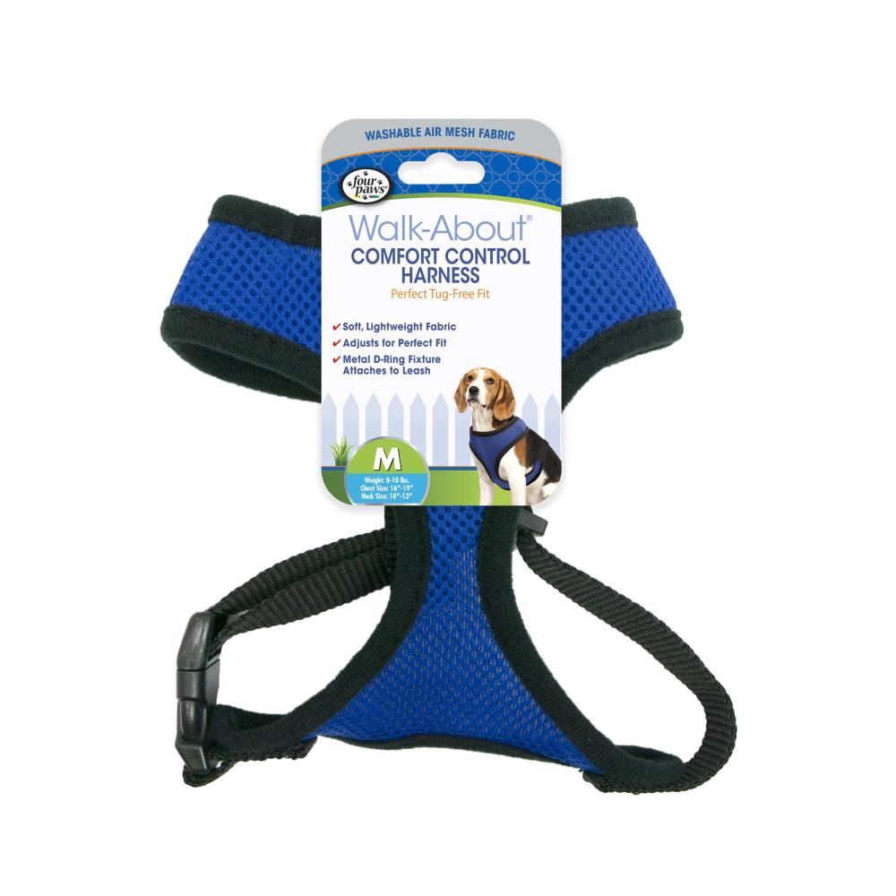 Four Paws Comfort Control Harness for Dogs, Assorted Colors & Sizes