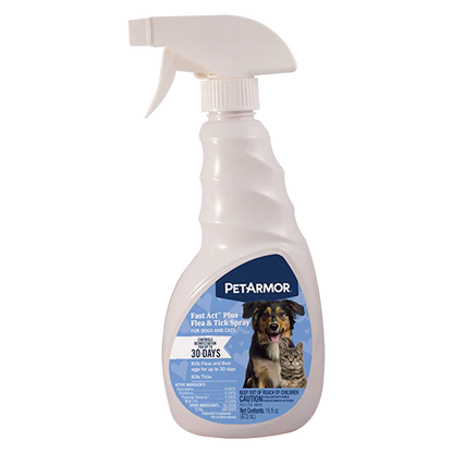 PetArmor® Fastact™ Plus Flea & Tick Spray for Dog & Cat 16oz