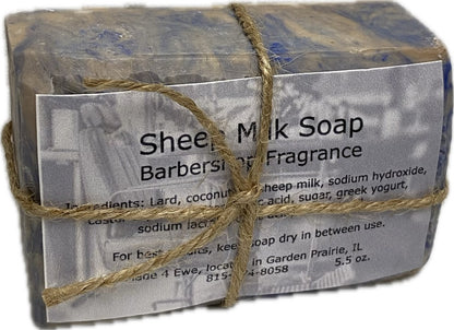 Made 4 Ewe Sheep Milk Soap, Barbershop 5.5 oz