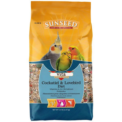 Sunseed Vita Cockatiel & Lovebird Diet