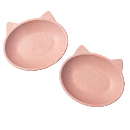 Nico Bamboo Cat Bowl: Pink